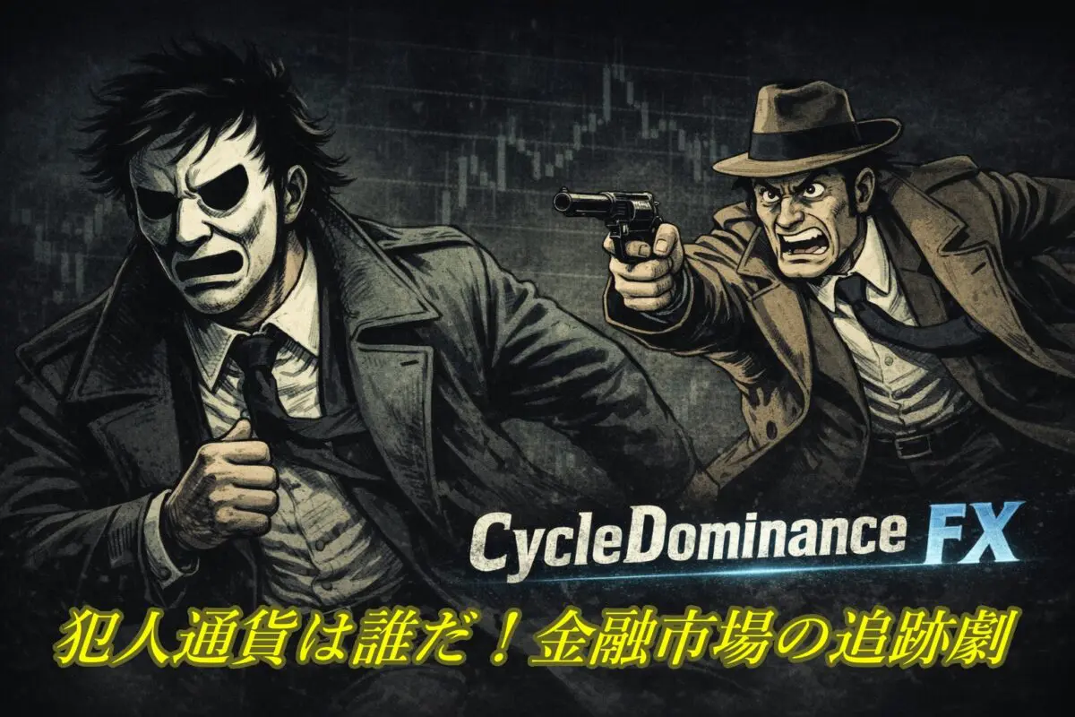 CycleDominance FX 公式ロゴ入りメインビジュアル｜通貨の力関係を完全視覚化するMT4専用ツール