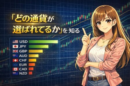 通貨強弱を見極めて現在買われている通貨ペアを選定する方法