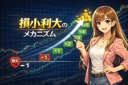 損小利大のメカニズムとリスクリワード比率を改善する資金管理