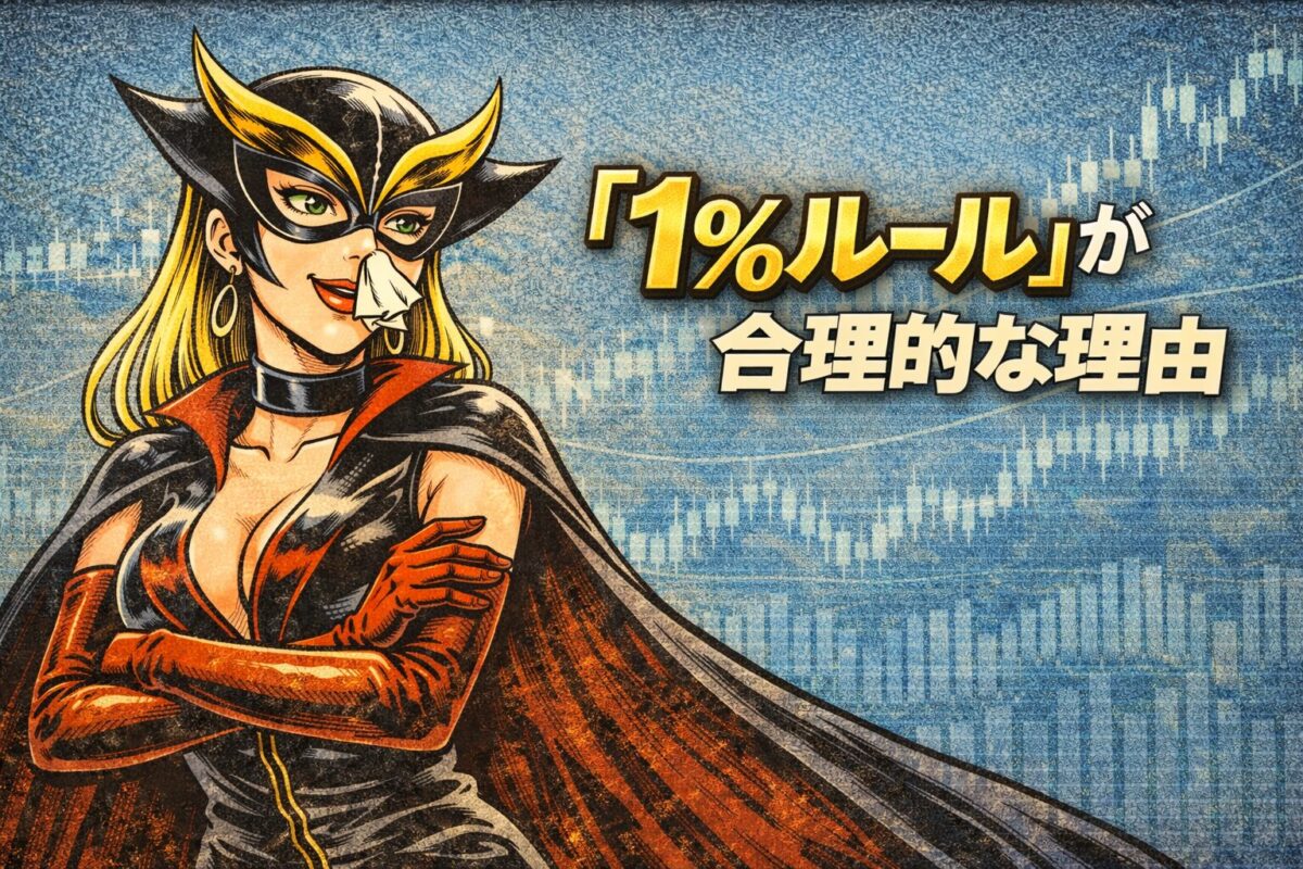 スイングトレードにおいて資金管理「1%ルール」が合理的でリスクリワード的にも有利な理由