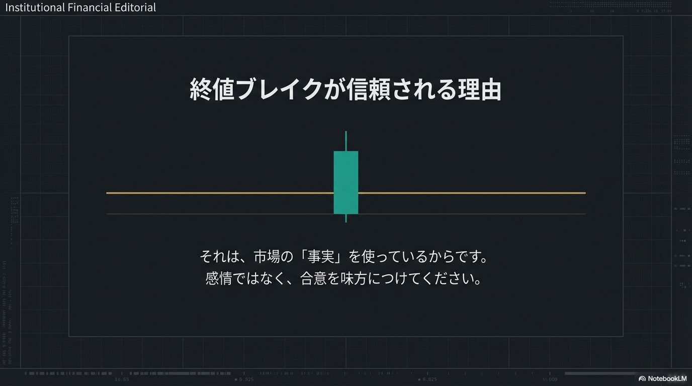 信頼できるブレイクアウトパターン 勝ちやすいチャート形状 FX結論