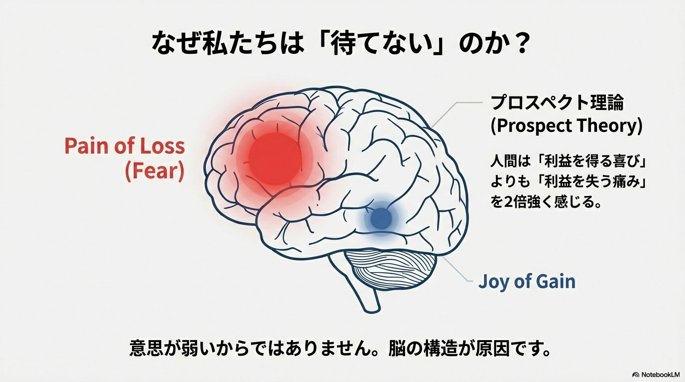 プロスペクト理論：人間は利益の喜びより損失の痛みを2倍強く感じる