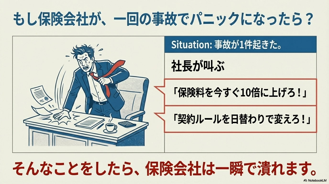 事故が一件起きただけでパニックになる保険会社社長