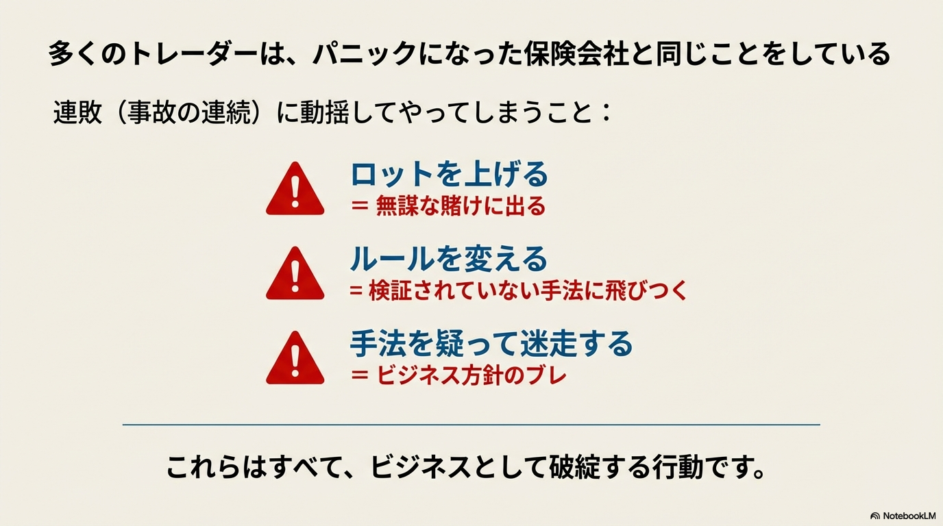 連敗時にやってしまうNG行動