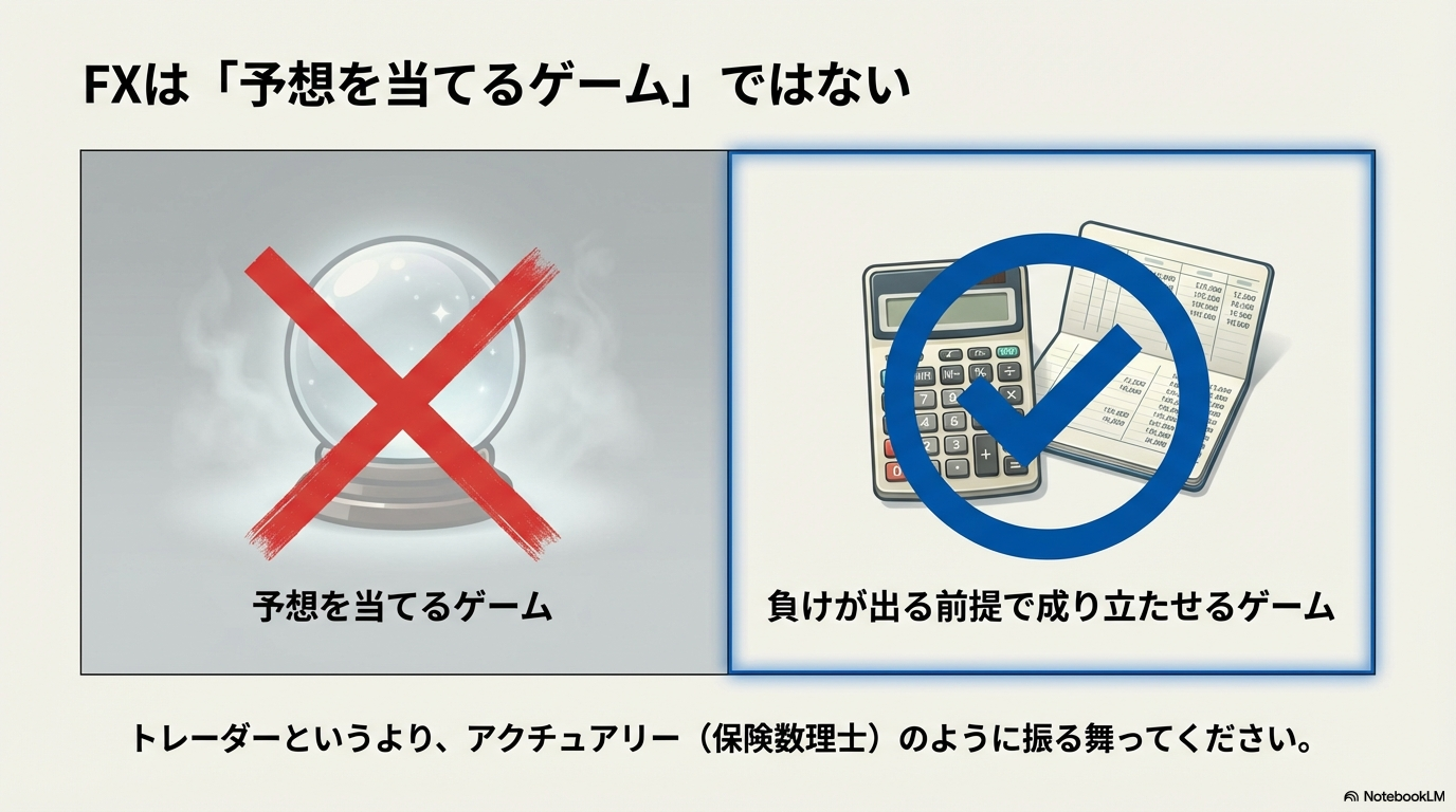 FXは予想を当てるゲームではなく負けが出る前提で成立させるゲーム