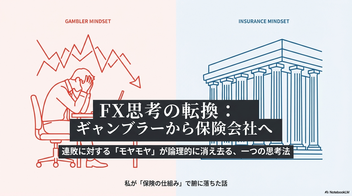 FX思考の転換：ギャンブラーマインドから保険会社マインドへ