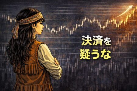 決済ルールではなく環境認識がトレード結果を左右することを表現したイラスト