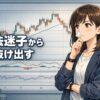 FXで手法迷子から抜け出し、エントリー条件だけでなく損切りの根拠から手法を考える重要性を伝えるアニメ風アイキャッチ画像