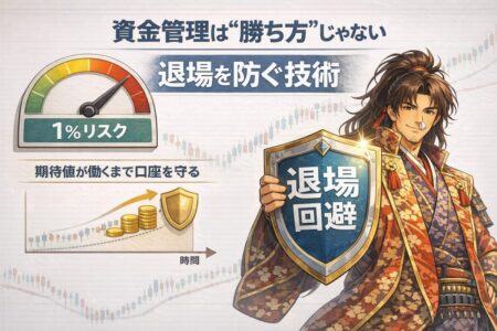 資金管理は勝ち方ではなく退場を防ぐ仕組みである図