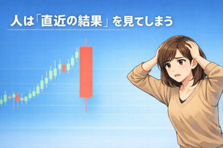 直近の勝ち負けだけを見てトレード判断がブレる心理的偏りの構造