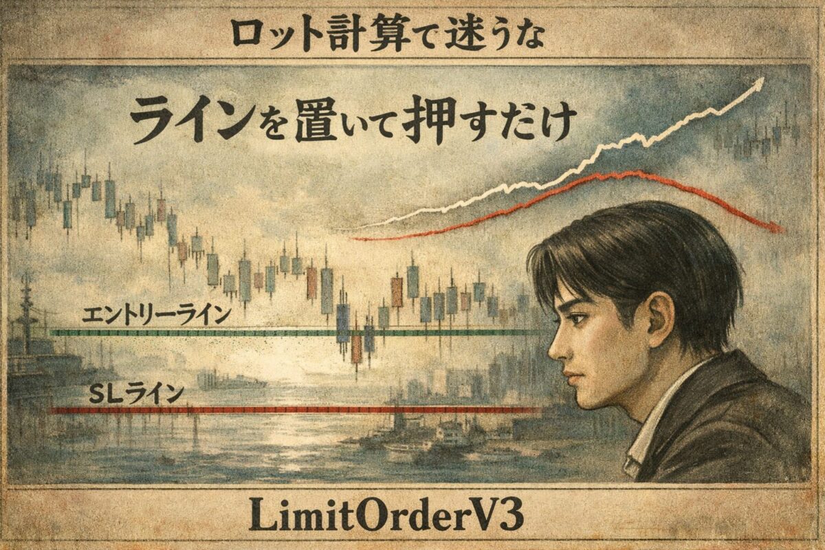 MT5指値注文EA「LimitOrderV3」｜自動ロット計算とリスク管理で指値注文を高速化
