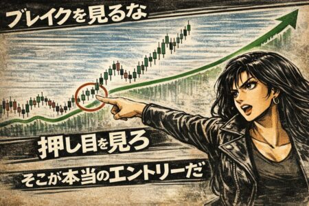 トレンドの押し目構造でエントリーするFXトレードの考え方